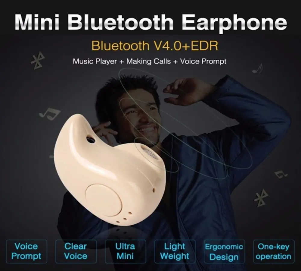 Hi Fi Bluetooth бизнес беспроводные наушники вкладыши S530 для музыки Спортивная