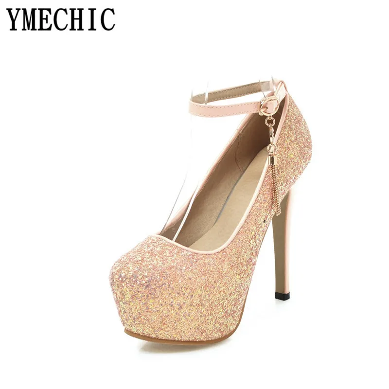 Туфли лодочки YMECHIC 2018 модные женские туфли пикантные на очень высоком каблуке с
