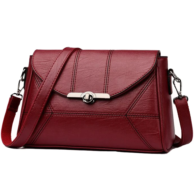 بسيطة حقيبة ساع النساء رفرف قفل حقائب مخلب الأم السيدات محفظة مصمم صغيرة الكتف Crossbody أكياس بو الجلود