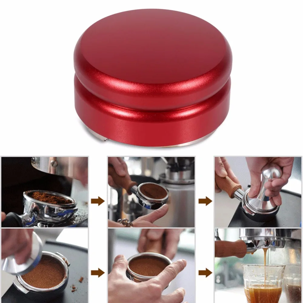 4 Colors New smart stainless coffee tamper High quality coffee machine grinder tool 58mm Hand adjustable