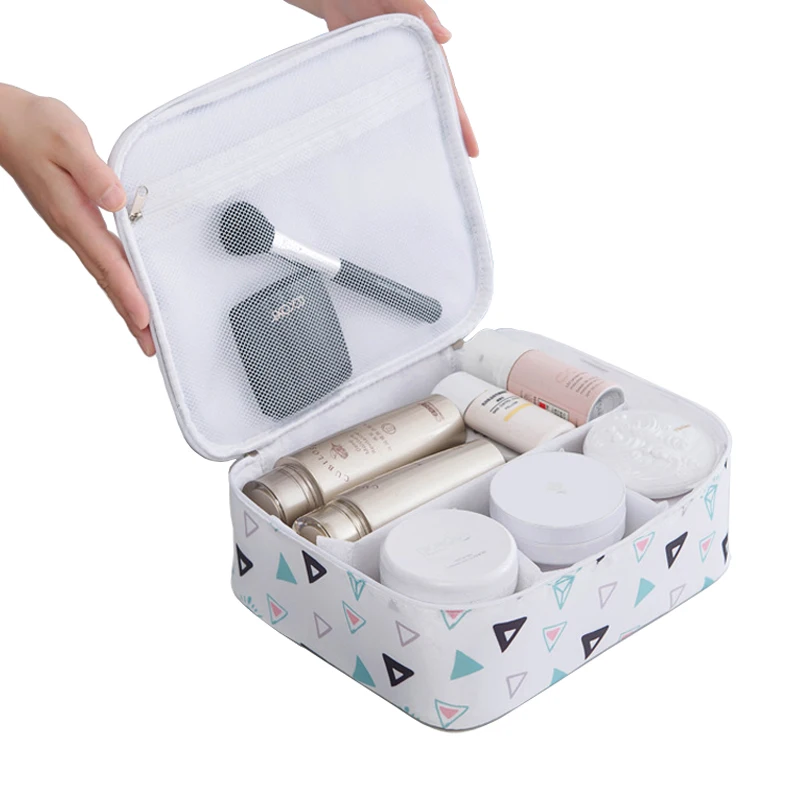 حقيبة مستحضرات تجميل النساء التجميل أكياس السفر necessarie المنظم المحمولة الرجال حقيبة مستحضرات تجميل التجميل سيدة سستة ماكياج غسل الحقيبة