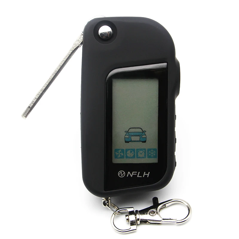 

New Keychain Starline A93 Remote Controller With Key Uncut Blade For Two Way Car Alarm Starline A93 Folding Car Flip Remote
