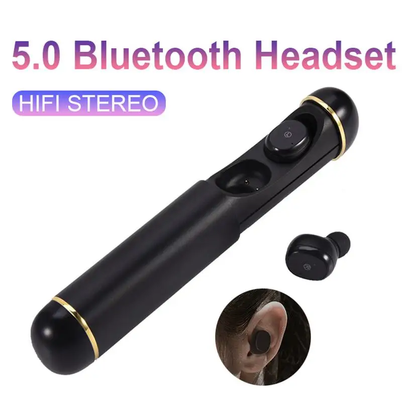 Оригинальные новые мини T1 TWS Bluetooth 5 0 Гарнитура 3D беспроводные стерео наушники с