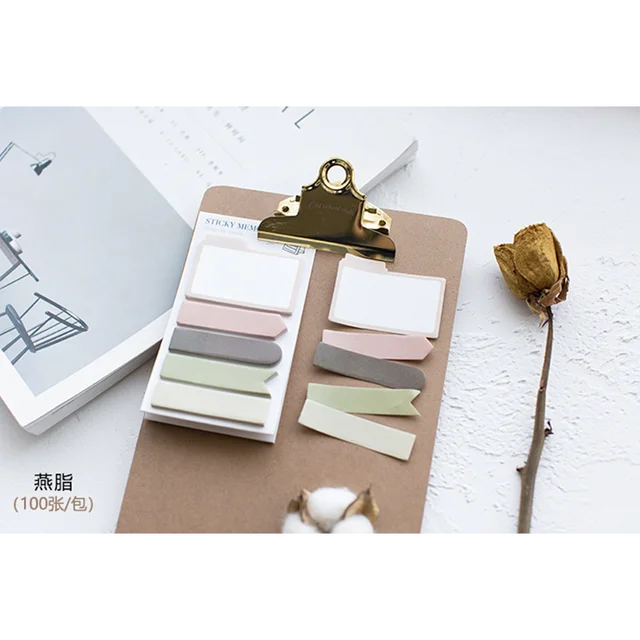 Japanese Kawaii Colorful Memo Pad Index Sticky Note Cute Notepad For Entries To Do List Creative Office Decoration Stationery Memo Pads Aliexpress