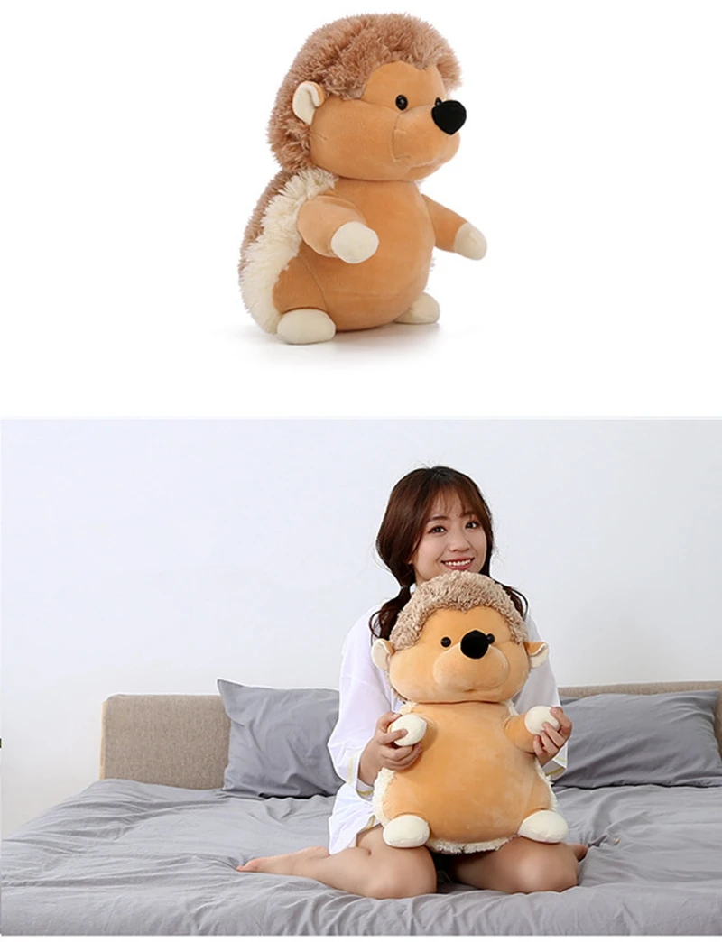 Dorimytrader cute big animal hedgehog plush toy doll holding sleeping doll pillow for children gift Christmas gift deco 58cm 23inch DY50525 (3)