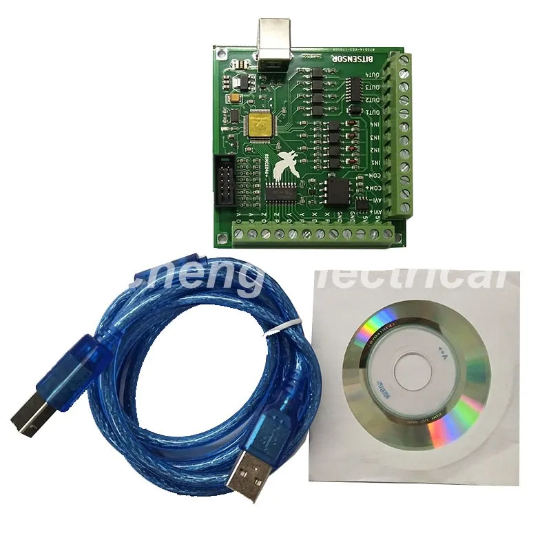 MACH3 USB 4 Axis 100KHz Stepper Motor Servo Motor Controller Card Breakout Board for CNC Engraving Support Inverter MPG