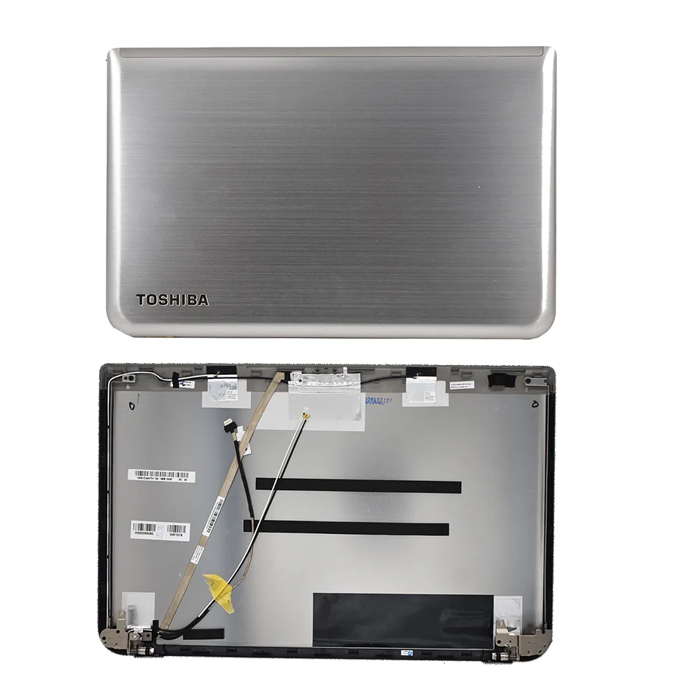 NEW Toshiba Satellite C855 C855D LCD Back Cover 15.6/" V000270490 Black W Hinges