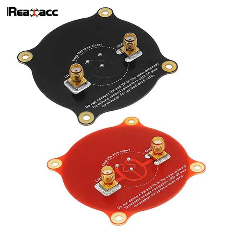 Original realacc triple arrastre Patch-1 5.8 GHz 9.4dbi direccional polarizada circular FPV pagoda Antenas para modelos RC con cable ► Foto 3/5