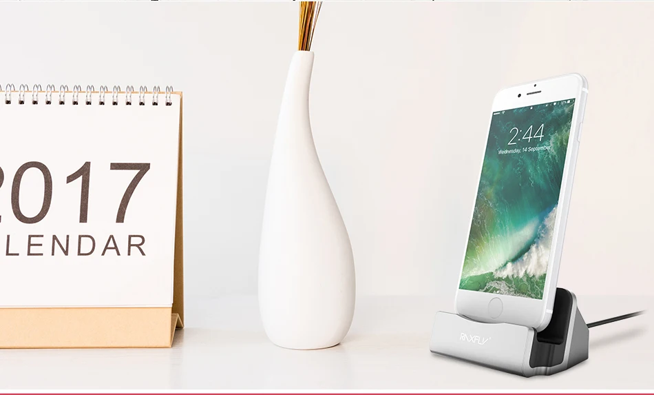 RAXFLY Desktop Charging Stand Holder Base For iPhone 7 6S 6 Plus 5 5S SE Charger Dock Holder Stand Station For iPad Mini 4 3 Air (8)