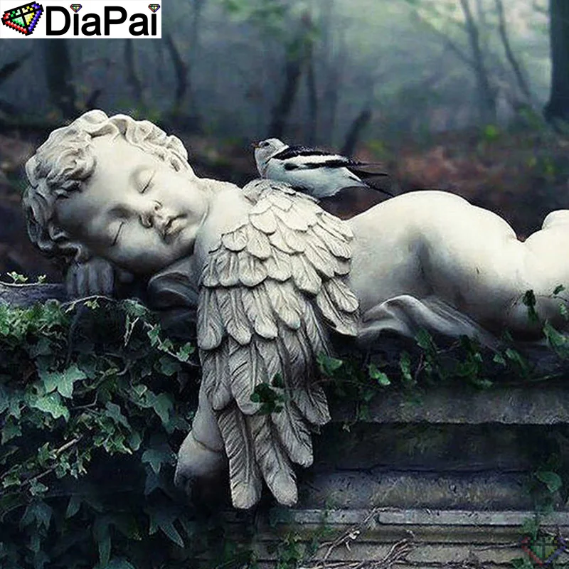 

DiaPai 100% Full Square/Round Drill 5D DIY Diamond Painting "Angel child" Diamond Embroidery Cross Stitch 3D Decor A20914