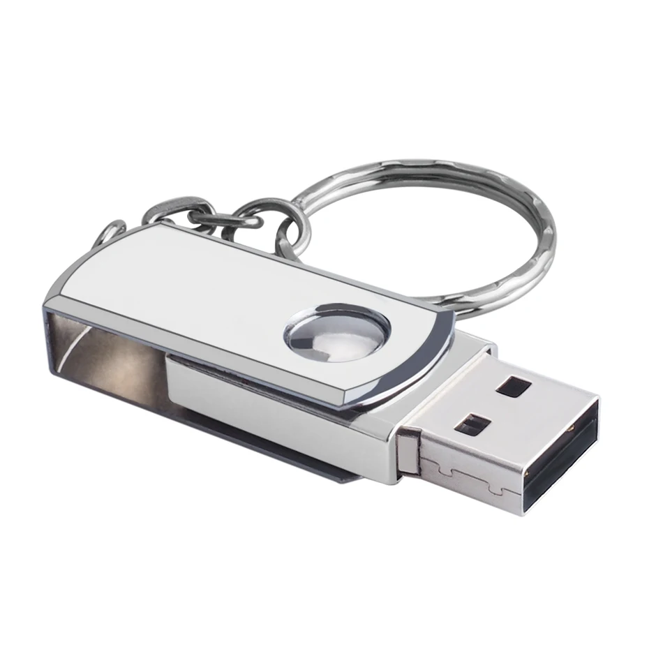 HOT Stainless 128GB Metal USB 2.0 pen drive 16gb 8gb 32gb 64gb on key