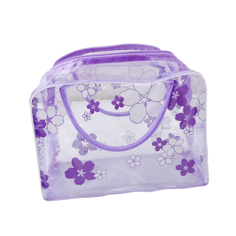 ПВХ водонепроницаемая летняя сумка для плавания, органайзер для купального костюма, нижнее белье, бюстгальтер, упаковка для путешествий, органайзер для макияжа, косметическая коробка для хранения ткани - Цвет: Purple