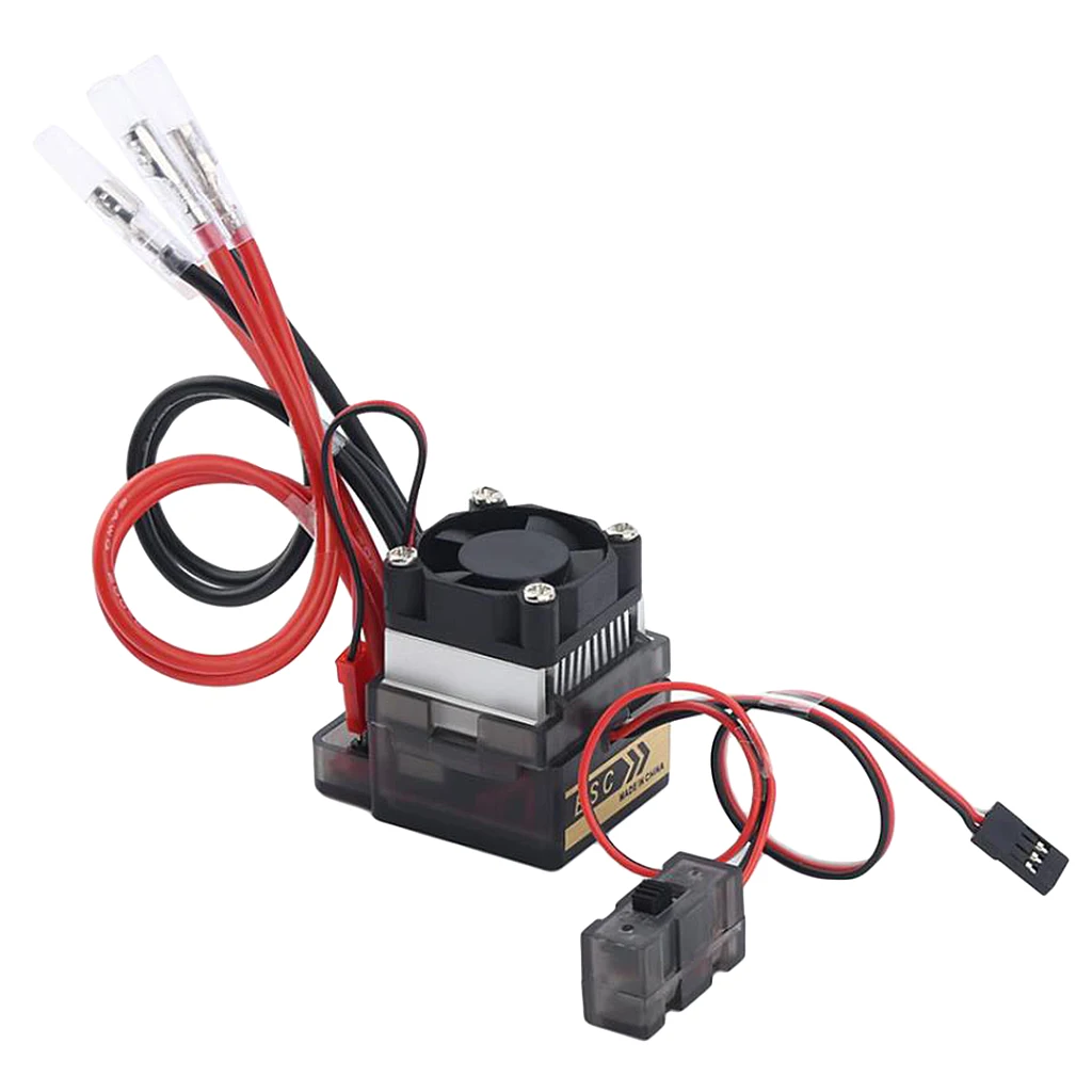 Brushed 320A 7.2V-16V Electronic Speed Controller ESC Electric Motor Speed Control With Heat Sink for 540 Dual Motor