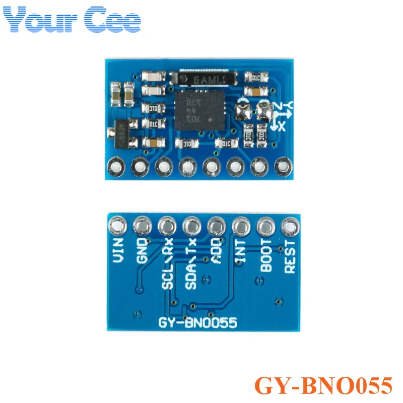GY-BNO055 9DOF 9-axis BNO055 абсолютная направленность коммутационная плата модуль датчика Угол Модуль гироскопа IIC Серийный для Arduino