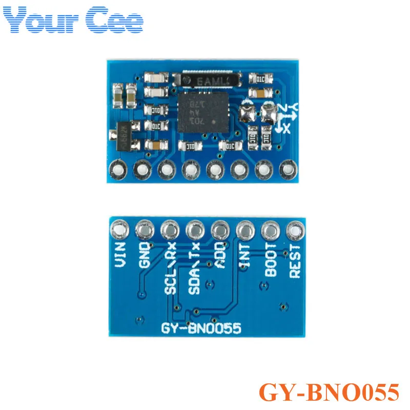 

GY-BNO055 9DOF 9-axis BNO055 Absolute Orientation Breakout Board Sensor Module Angle Gyroscope Module IIC Serial for Arduino