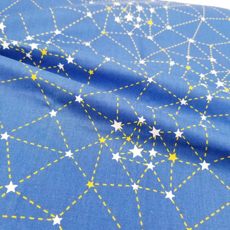 1 шт./лот звездное небо хлопок саржевая ткань, Лоскутная Ткань для квилтинга кроватки подушки одеяло шитье 50x40 см
