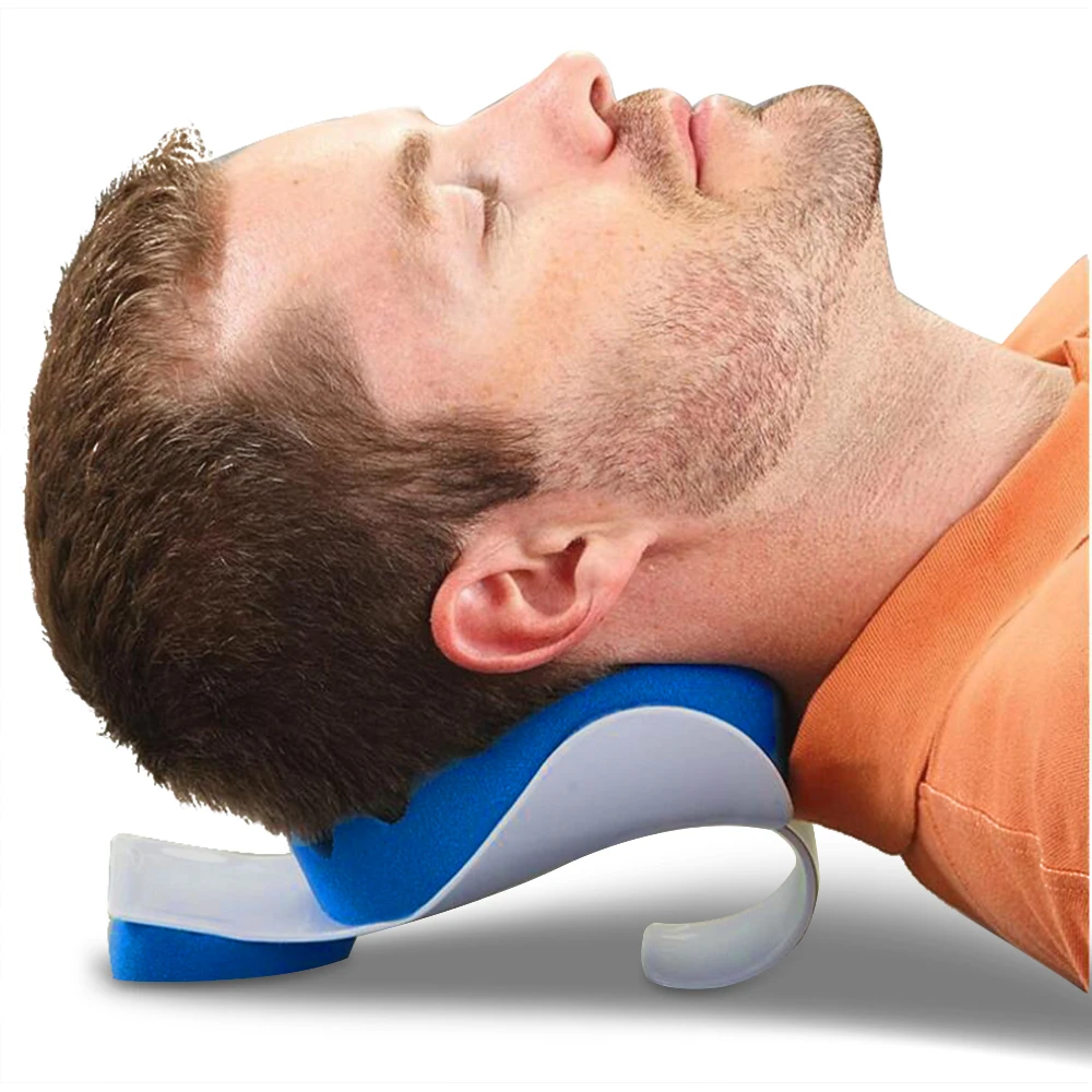 

Neck Sponge Pillow Theraputic Support Tension Reliever Neck Shoulder Relaxer Massager Pillow Soft Sponge Releases Muscle Pillow