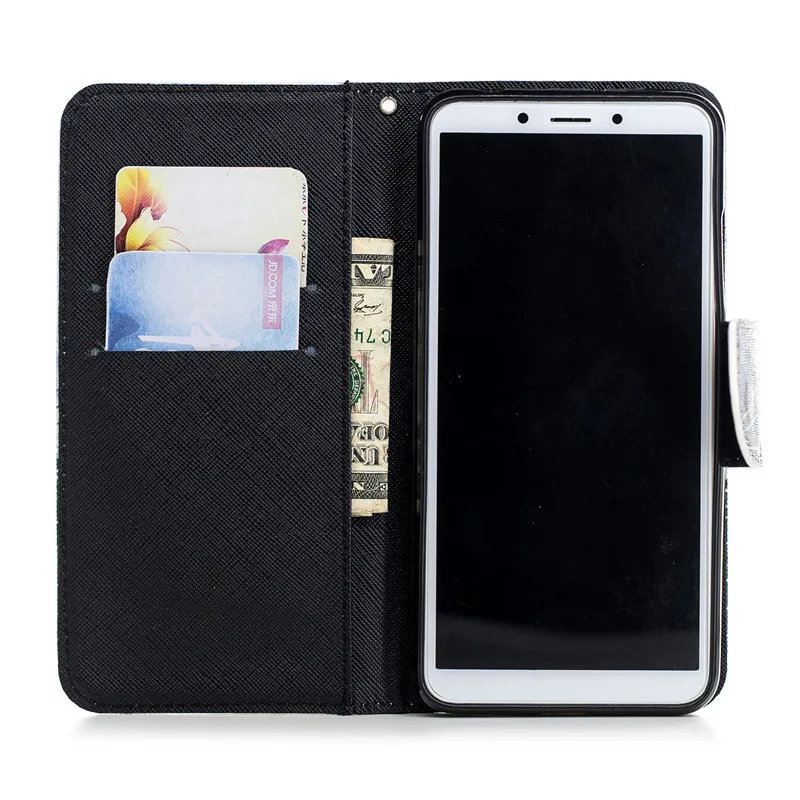Redmi 6A Flip Leather Case on For Coque Xiaomi Redmi 5 Case For Fundas Xiaomi Redmi 5 Plus Case Wallet Cover Stand Phone Case