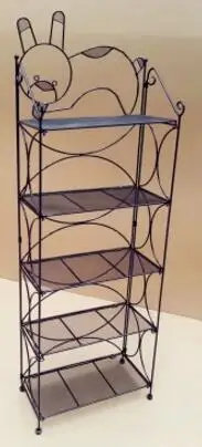 

Mask shelf display shelf. Cosmetics. Wrought iron supporter. Console layers of nail polish