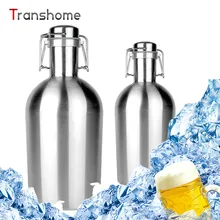 Transhome Edelstahl Flachmänner 1.5L Weinfass Zu Schwanken Isolierung Bier Flaschen Vakuum doppelschicht Hitzebeständigen Kaltes Bier Barrel