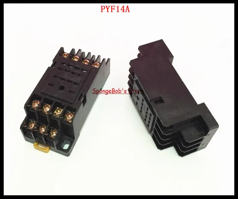 3-8 шт./лот pyf14a 14 Булавки общего назначения мини реле гнездо База для MY4NJ, HH54P, H3Y-4, JQX-13F/4Z