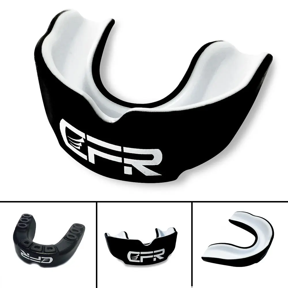 MMA Boxing Double Side Mouthguard Mouth Guard Teeth Protector Gum Shield & Case 