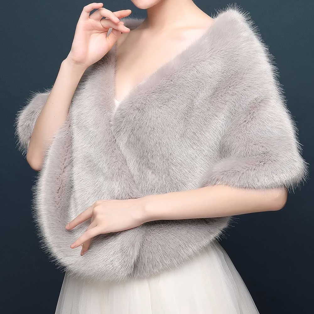 grey wedding wrap
