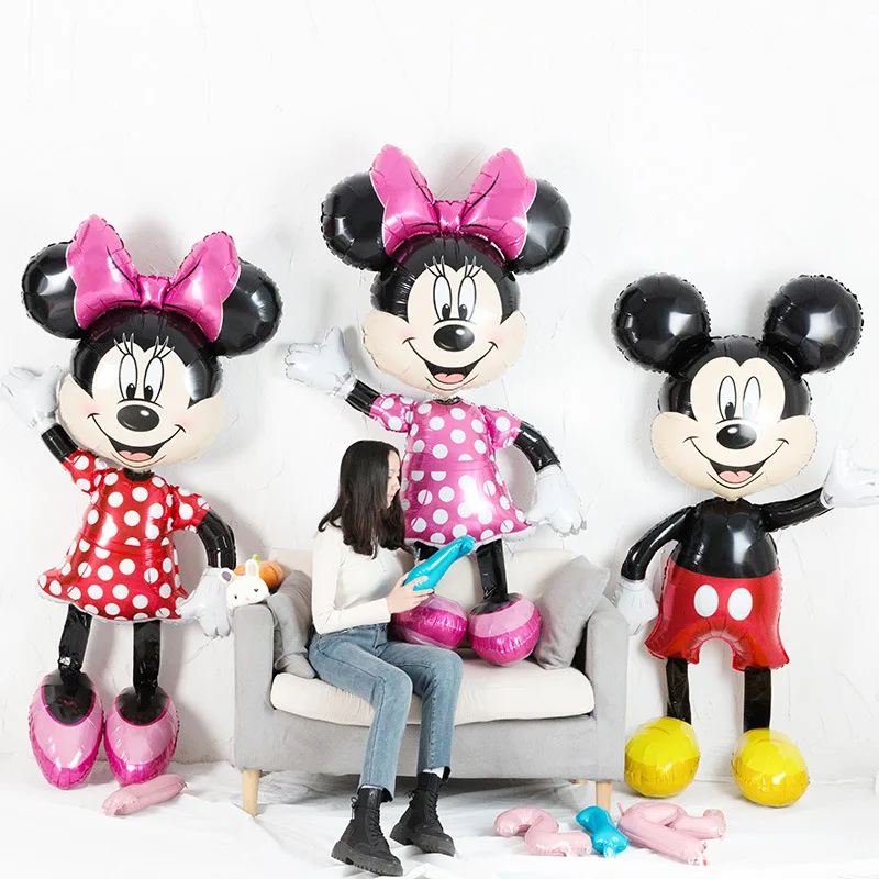 

175cm Giant Mickey Minnie foil Balloon Assembled helium balloon Cartoon Birthday Party decorations Kids Baby shower Party Toys