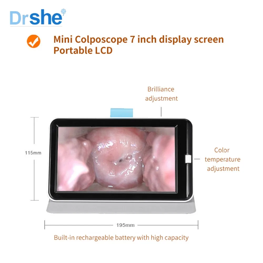7 дюймовый ЖК экран портативный цифровой видео электронный мини Colposcope FA2