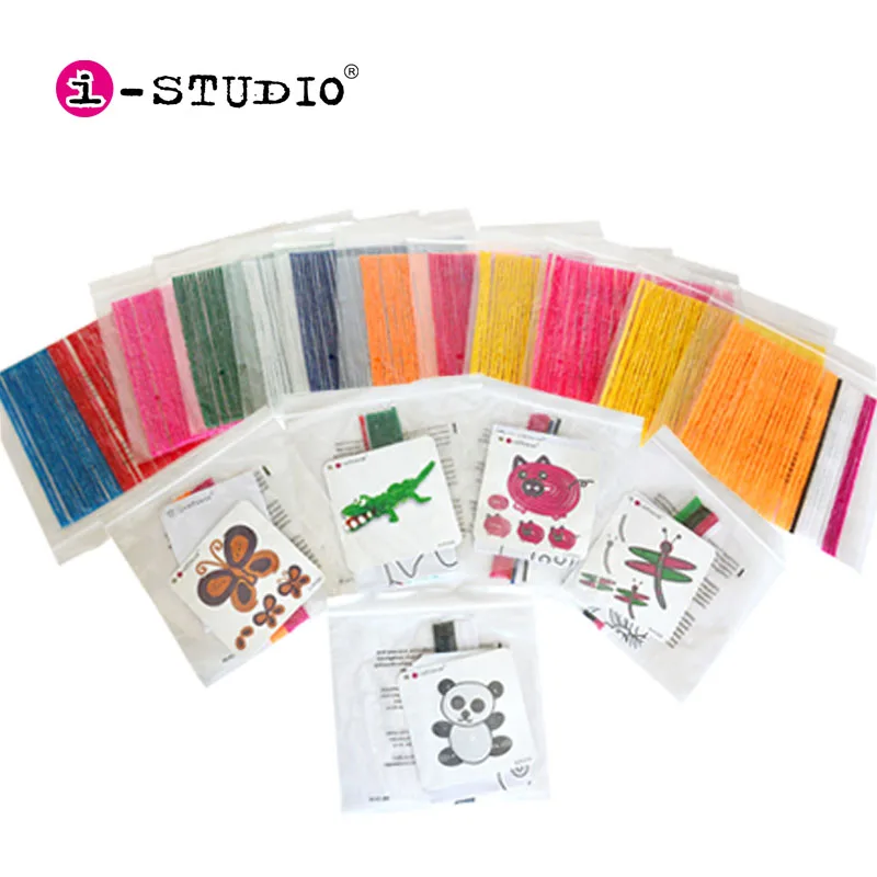 Educational child toys handmade flexible building stick diy craft kit