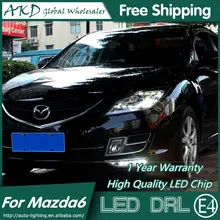 AKD автомобильный Стайлинг для Mazda 6 DRL 2012- мазда 6 спортивный СВЕТОДИОДНЫЙ DRL светодиодный светильник для бега противотуманный светильник аксессуары для парковки