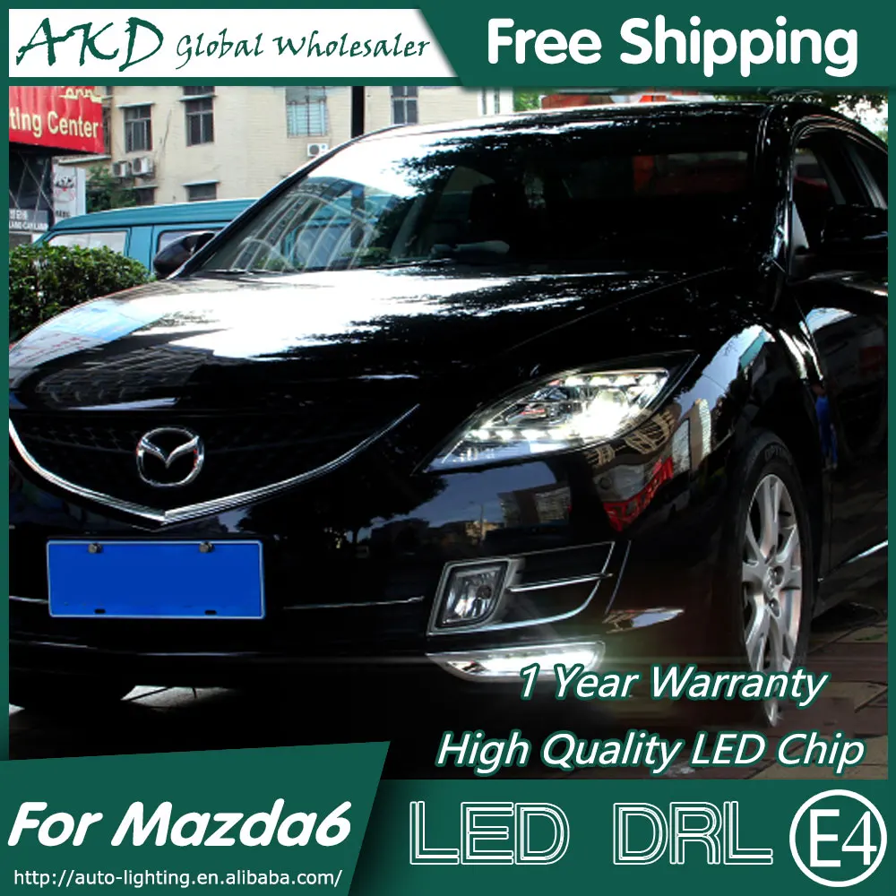 

AKD Car Styling for Mazda 6 DRL 2012-2014 Mazda6 Sport LED DRL LED Running Light Fog Light Parking Accessories