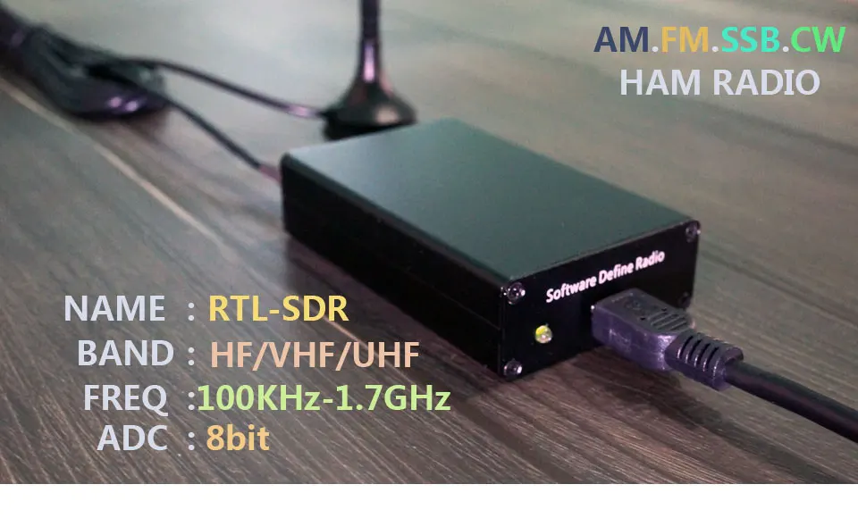 Ham радиоприемник 100 кГц-1,7 GHz весь диапазон УФ ВЧ RTL-SDR Настройщик USB RTLSDR USB dongle с RTL2832u R820t2 RTL sdr приемник