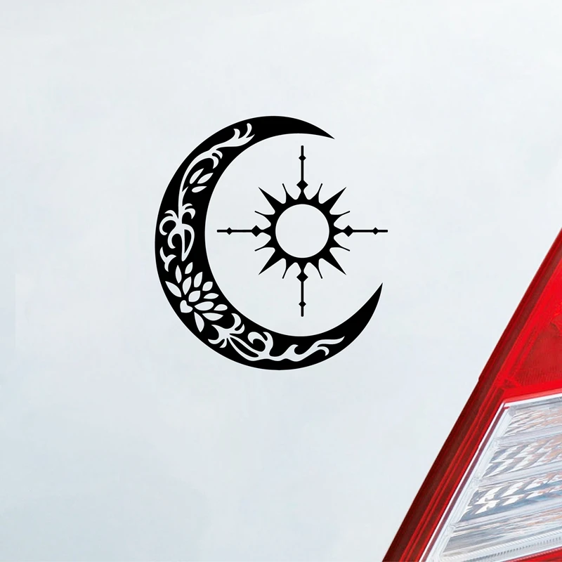 crescent moon vinyl car stickers