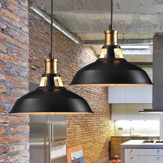 loft industrial pendant lights vintage rh edison hanging lamp e27
