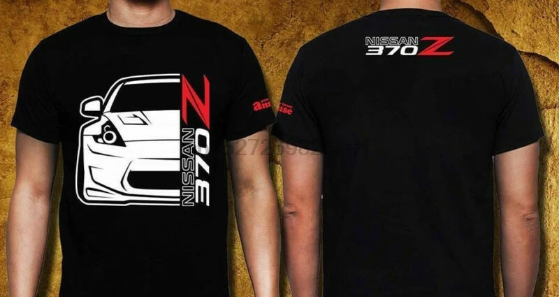New Nissan 370Z Car Racing Ultra Black Cotton T-Shirt |