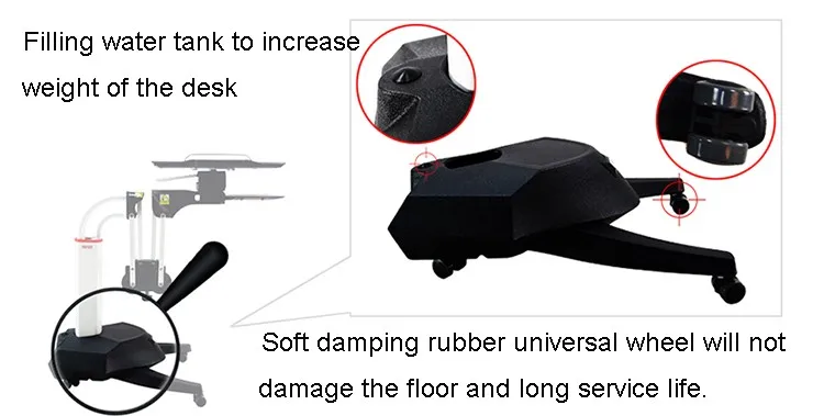 Kesrer 01 многофункциональная переносная настольная подставка для ноутбука с длинными ручками, диван, прикроватная подставка для ноутбука, ленивый подъем, вращающийся компьютерный стол