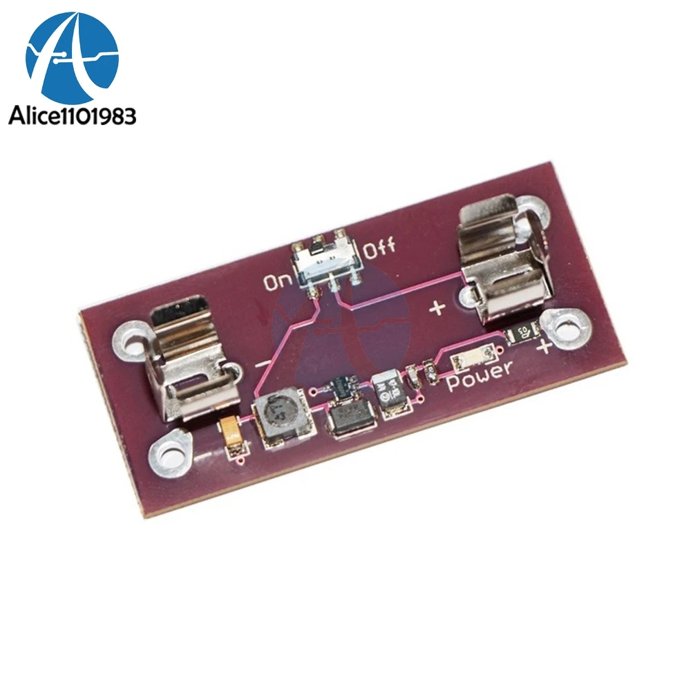 

LilyPad Power Supply Module AAA Battery Step Up to 5V Converter For Arduino Board