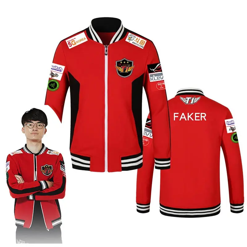 Skt T1 Jacket Men Hoodies S7 Team Jersey Sktt1 Telecom T1 Faker