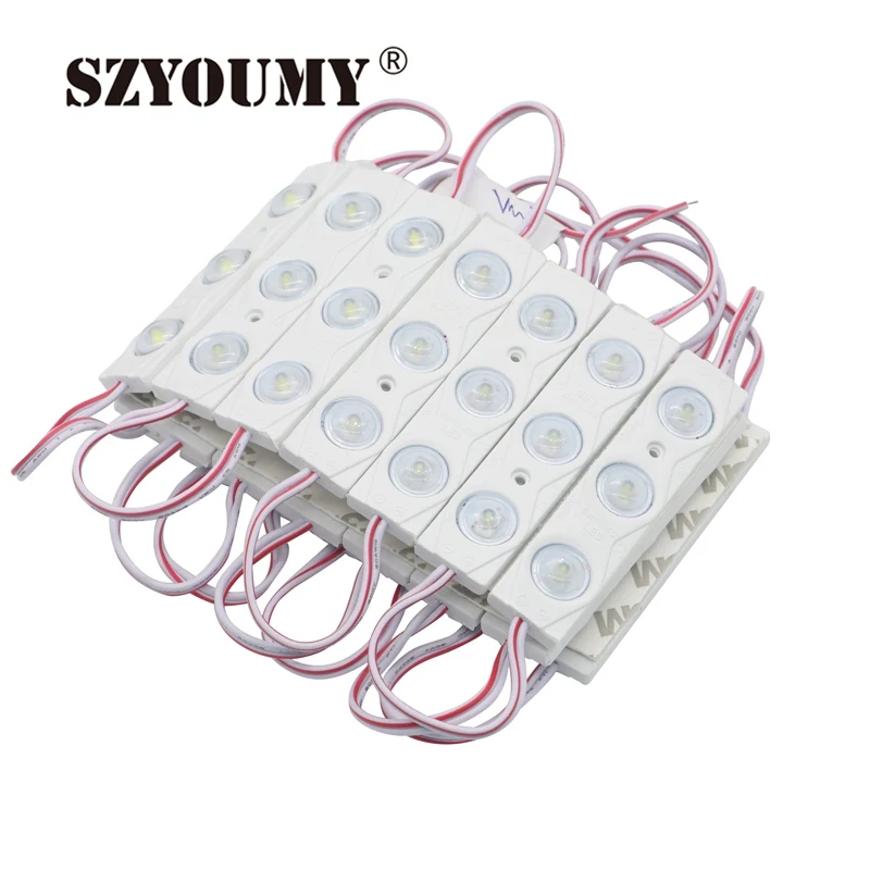 SZYOUMY Новое поступление высокое качество светодио дный модуль DC12V SMD 5730 инъекции светодио дный модуль с объективом два года гарантии