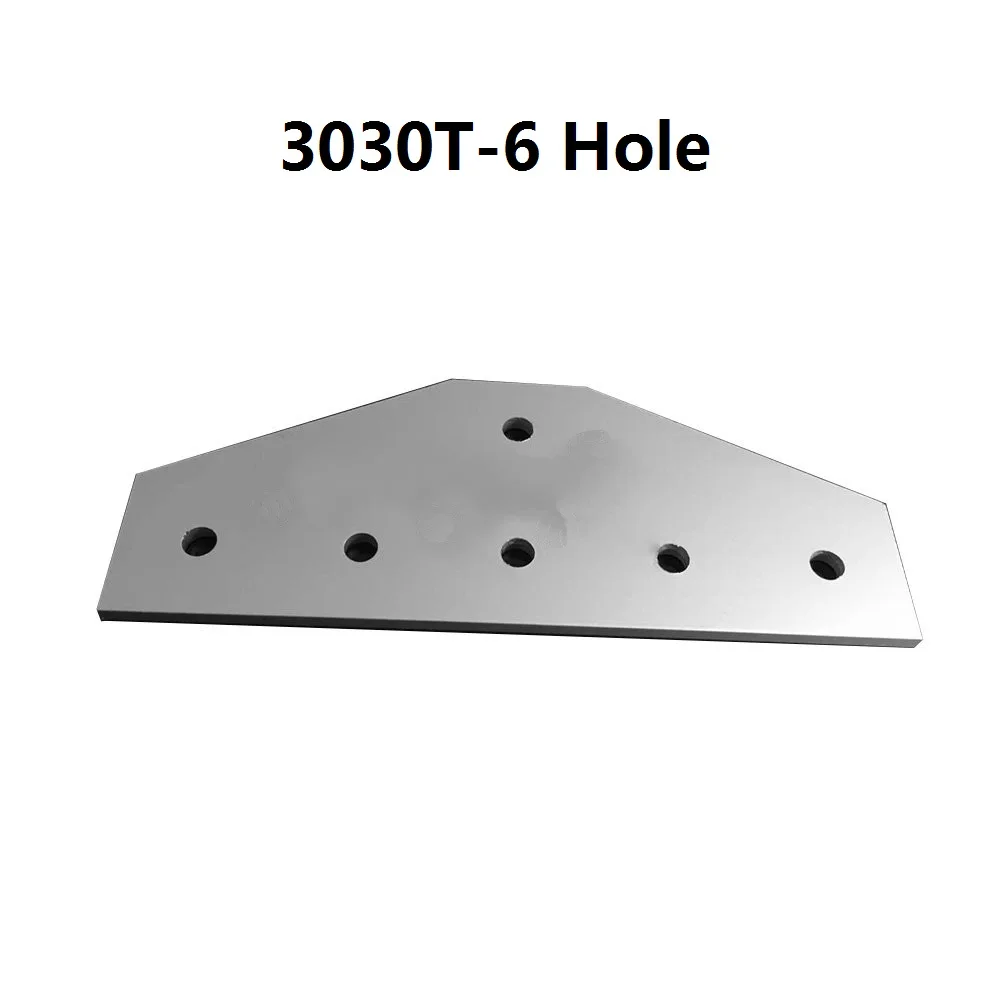 

5pcs 3030 30x30 with 6 hole T type 90 Degree Joint Board Plate Corner Angle Bracket Connection Joint for Aluminum Profile