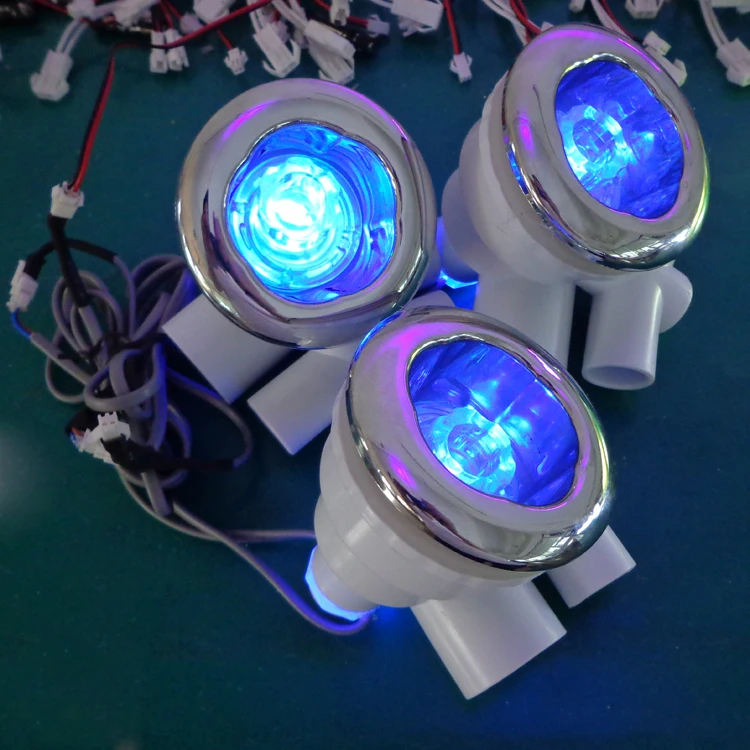 

4pcs build-in ABS water proof RGB colorful underwater led spa light water jets lamp without light controller without adapter