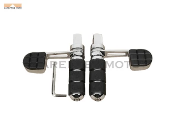 

Chrome Skull Motorcycle Foot Pegs Mount Kit Moto Foot Rest Heel Stirrup Case for Honda VTX1800 2002-2011 VTX1300 2003-2009