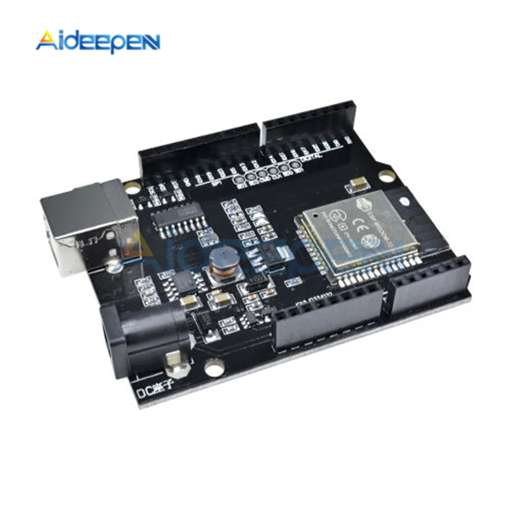

For Wemos D1 ESP32 WiFi Bluetooth 4MB Flash UNO D1 R32 Board Module CH340 CH340G Development Board Mini USB-B Interface