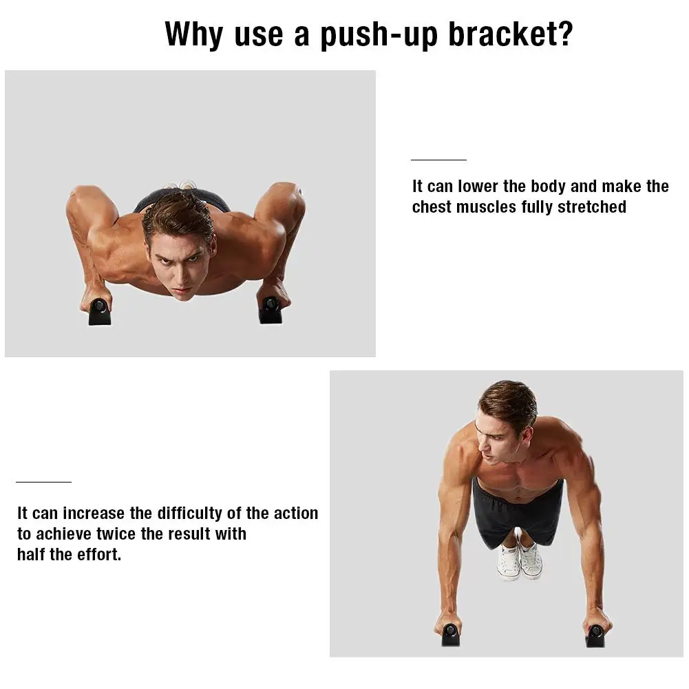 Portable Pushup Stands Fitness Workout Pushup Handle Stands For Floor Training Program Push Up Bar Push-up Bracket