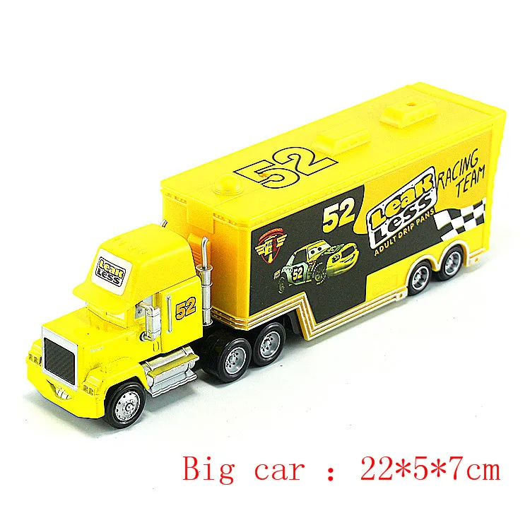 Горячая Дисней Pixar Тачки 2 3 Mack игрушка Молния Маккуин Джексон шторм Mac UncleTruck King 1:55 литой металлический автомобиль игрушки для мальчиков и девочек