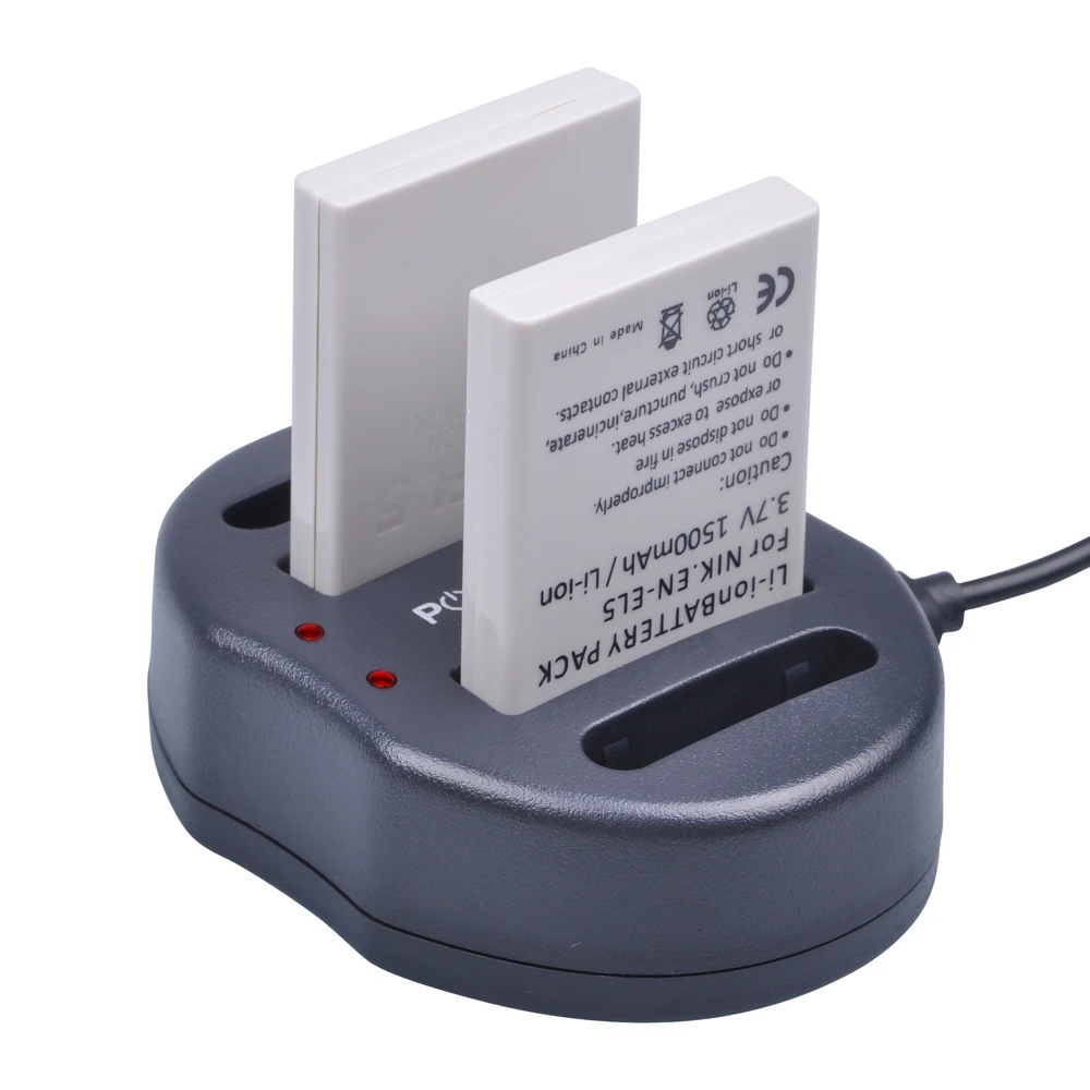 4 шт. аккумулятор для фотоаппарата и зарядное устройство с двумя USB портами NIKON