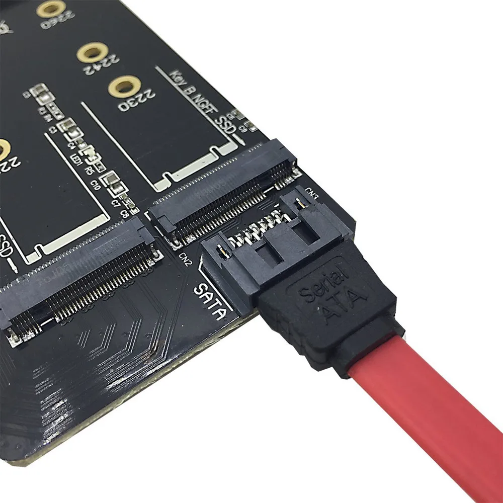 Двойной M.2 PCIe адаптер M2 SSD NVME M ключ SATA на основе B ключ к PCI-e 3,0x4 Контроллер конвертер карты Поддержка 2280 2260 2242 2230