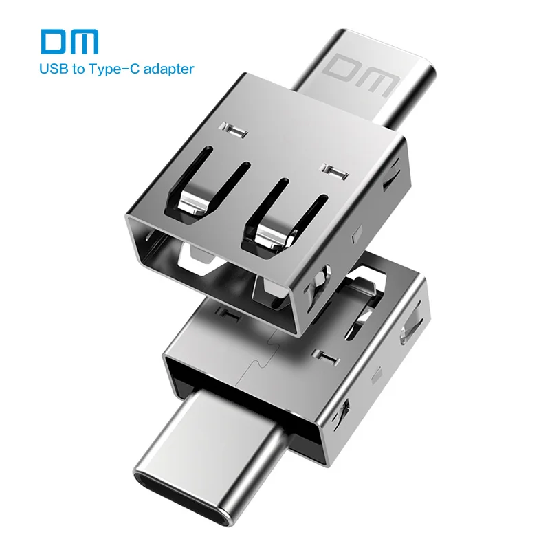 Free shipping DM Type C Adapter silver USB C Male to USB2 0 Femail USB OTG