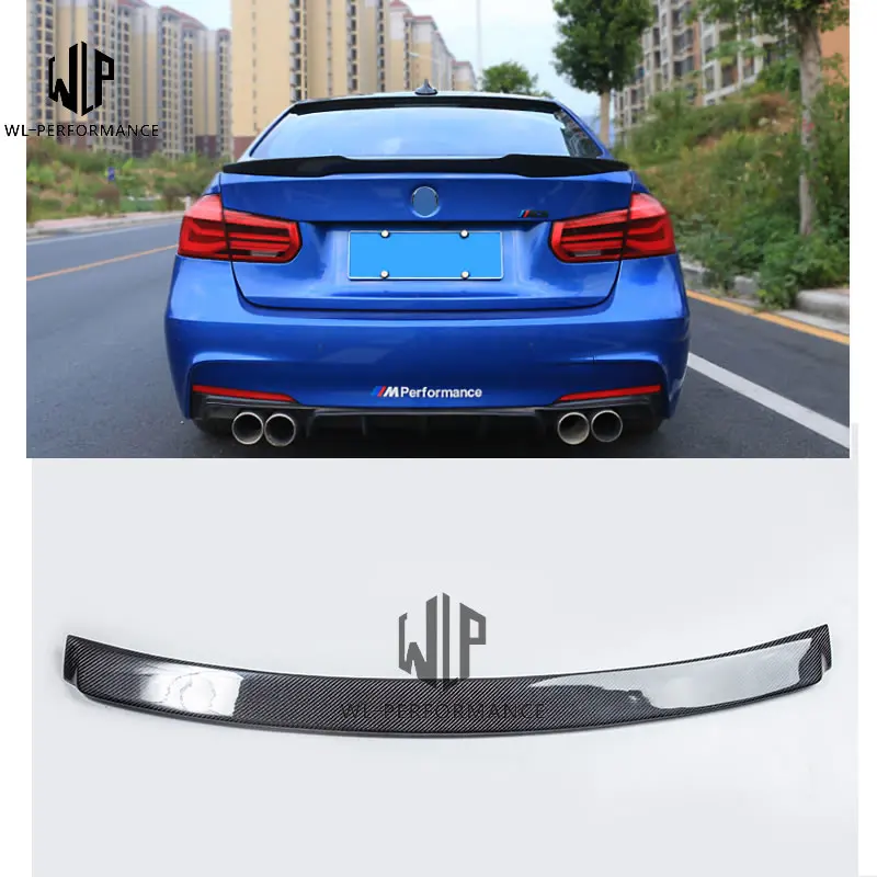 

3 Series E90 Carbon Fiber Rear Roof / H style top Spoiler rear trunk wing car body kit For BMW E90 320i 325i 328i 2005-2011